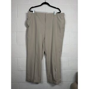 Brooks Brothers Khaki Dress Pants Men's 40x28 Cuffed Pleated Classic Fit